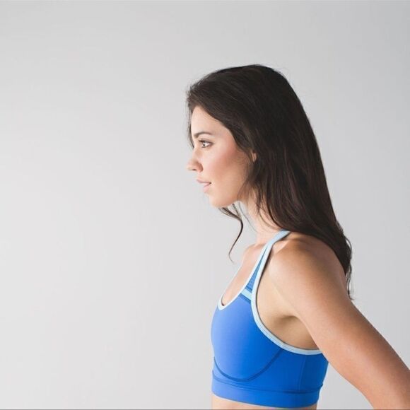 Lululemon Sweaty Or Not Bra, Pipedream Blue, Sz 4 - Picture 3 of 8